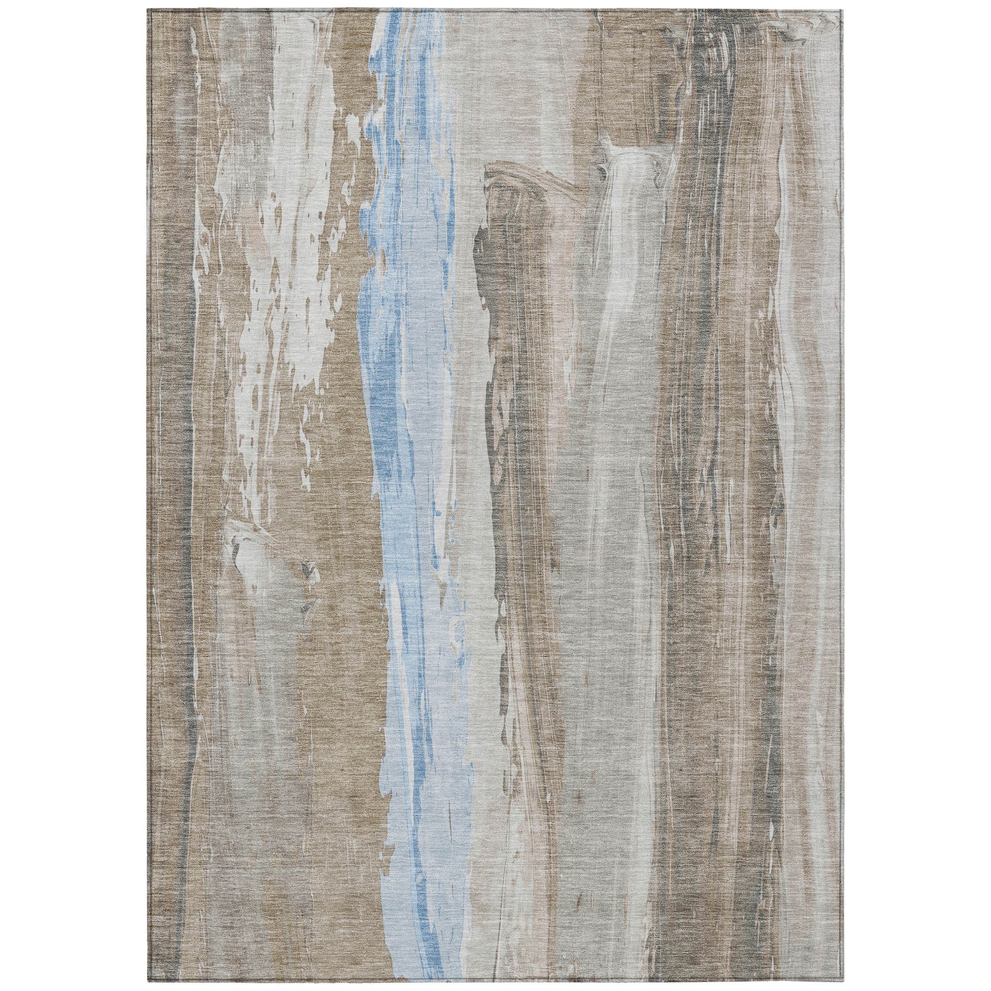 Addison Rugs Chantille ACN1845MO 9 x 12 (ft) Loomed Mocha Rectangular Indoor/Outdoor Geometric Machine washable Pet Friendly Area rug