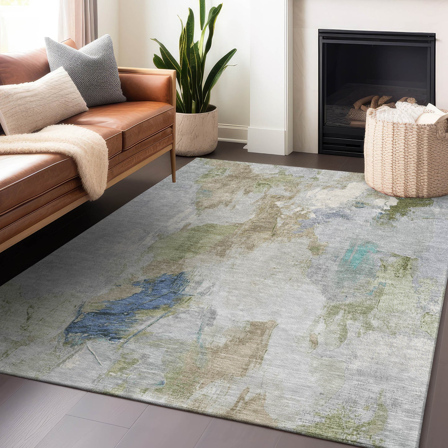 Addison Rugs Chantille ACN1914BG 9 x 12 (ft) Loomed Beige Rectangular Indoor/Outdoor Machine washable Pet Friendly Area rug