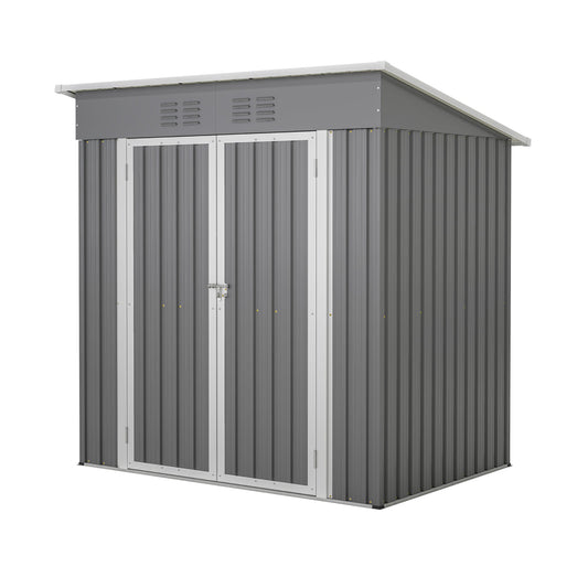 Xspracer 4-ft x 6-ft Galvanized steel Metal Storage Shed