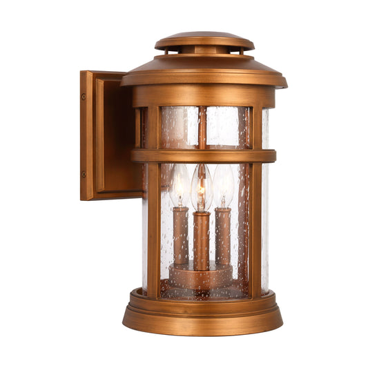 Generation Lighting Newport Coastal 3 -Light 16-in H Copper Hardwired Outdoor Wall Light