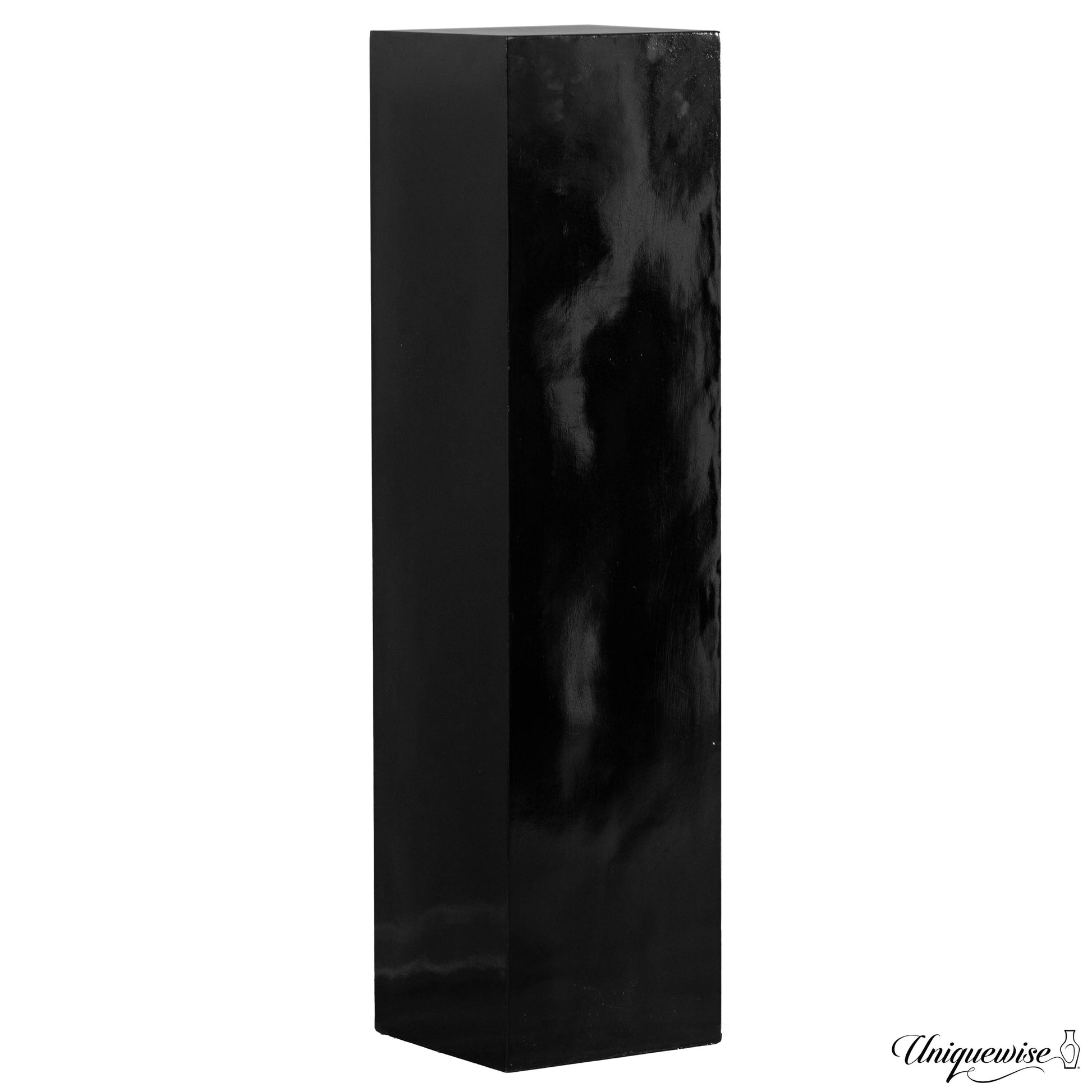 Uniquewise Black Fiberglass Modern Vase