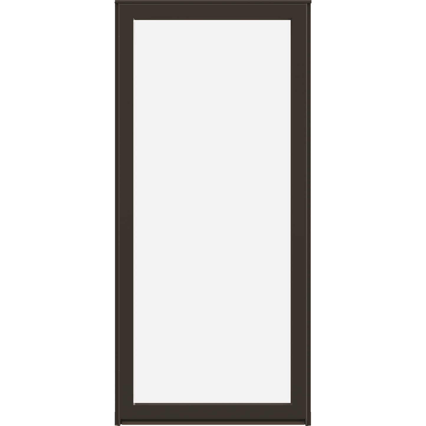 LARSON 60MT Maximum View 32-in x 81-in Brown Aluminum Reversible Hinge Storm Door with Interchangeable Screen ( No handle )