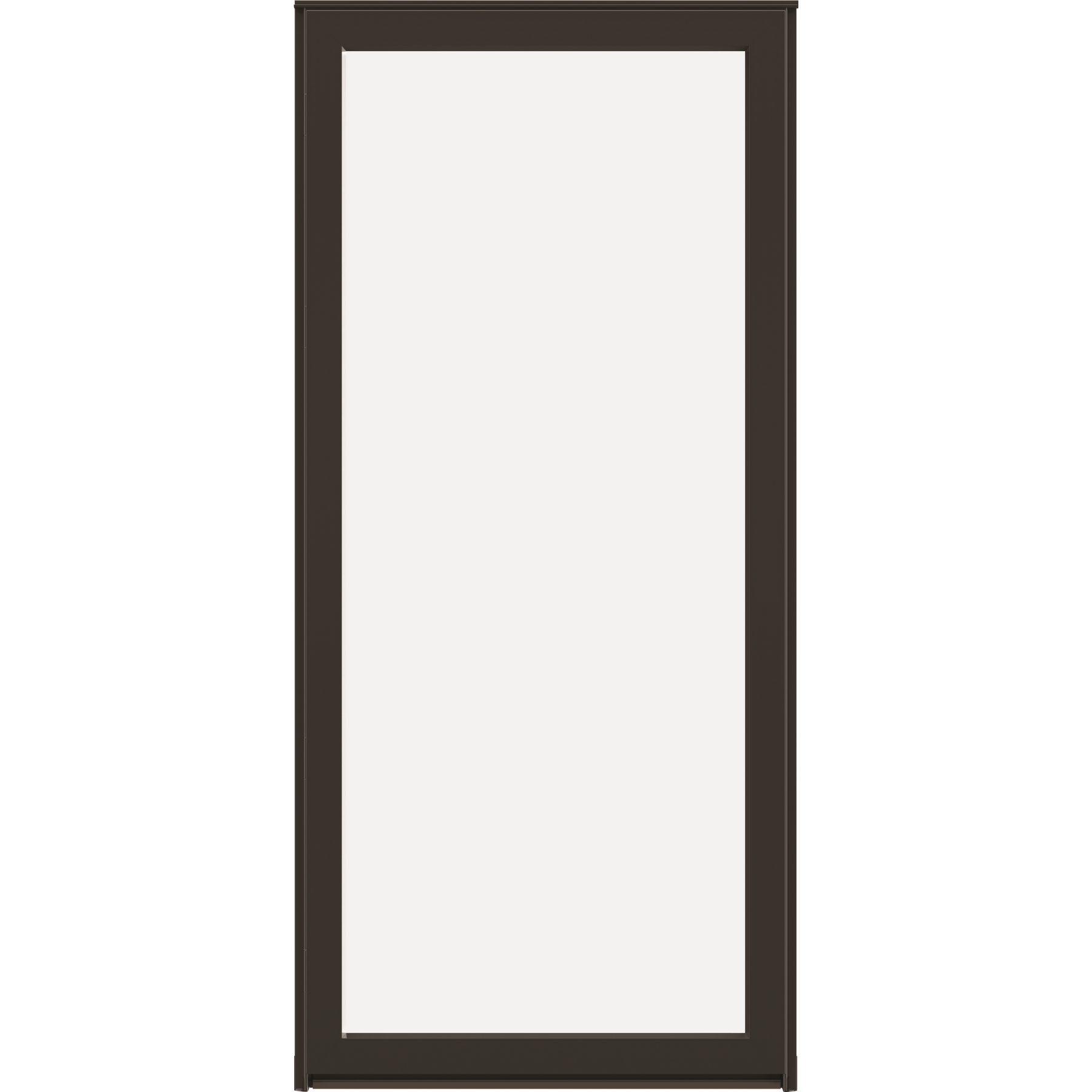 LARSON 60MT Maximum View 32-in x 81-in Brown Aluminum Reversible Hinge Storm Door with Interchangeable Screen ( No handle )