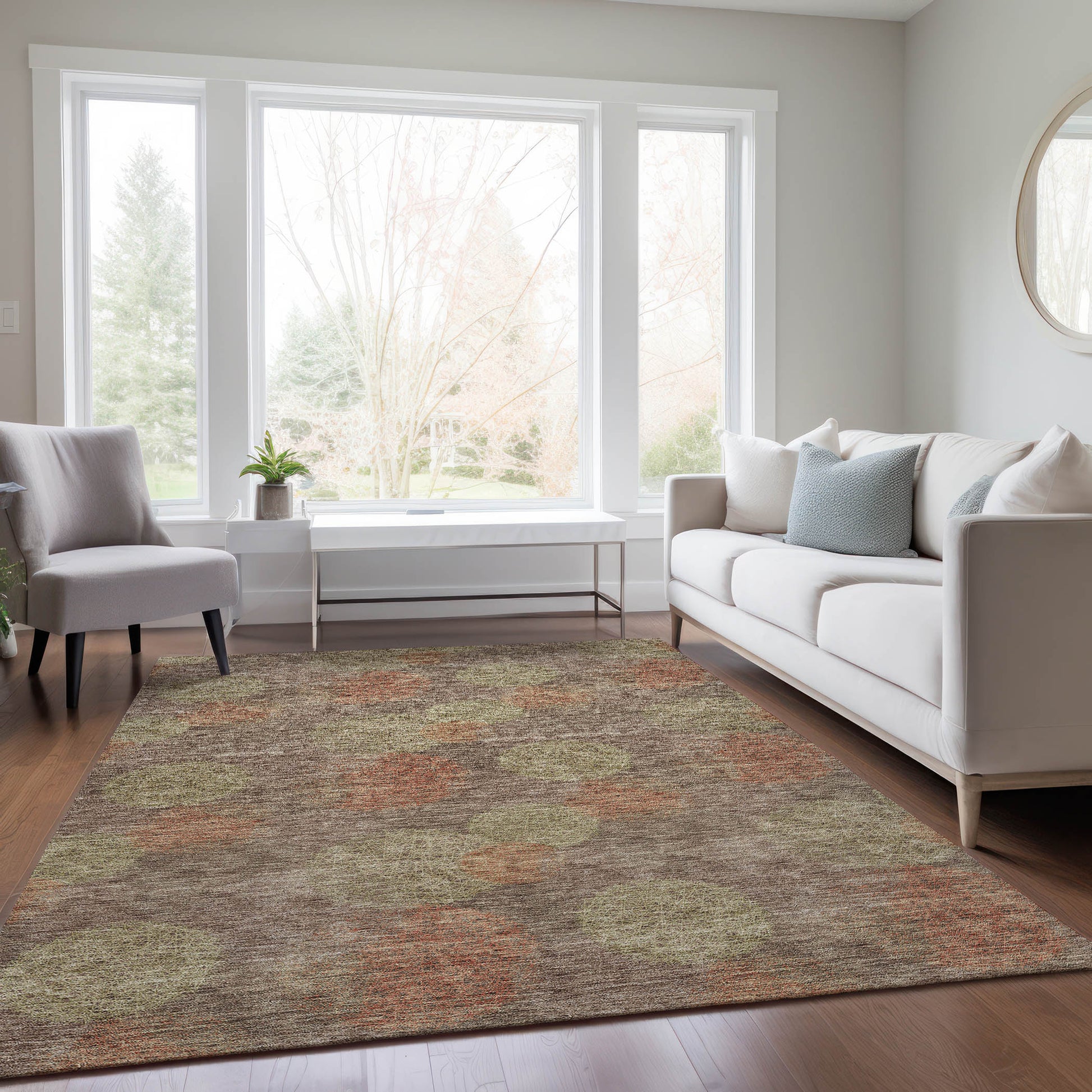 Addison Rugs Chantille ACN977BR 9 x 12 (ft) Loomed Brown Rectangular Indoor/Outdoor Machine washable Pet Friendly Area rug