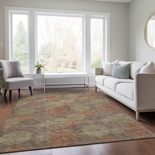 Addison Rugs Chantille ACN977BR 9 x 12 (ft) Loomed Brown Rectangular Indoor/Outdoor Machine washable Pet Friendly Area rug