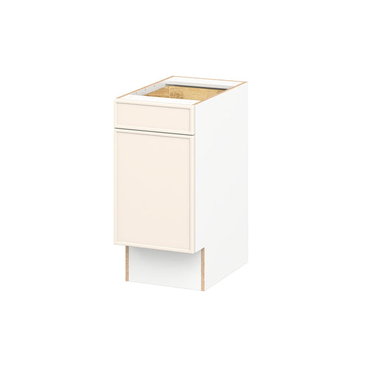 Hugo&Borg Chapel Hill 15-in W x 32.5-in H x 24.66-in D Washed Linen Base Fully assembled Cabinet Flat Panel
