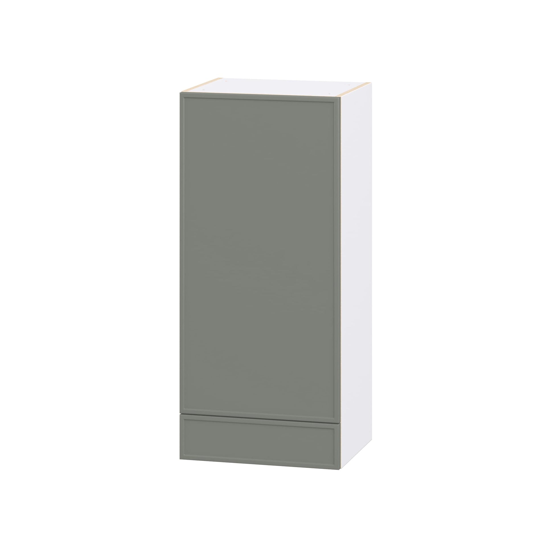 Hugo&Borg Concord 18-in W x 40-in H x 14.91-in D Moss Green Wall Fully assembled Cabinet Flat Panel