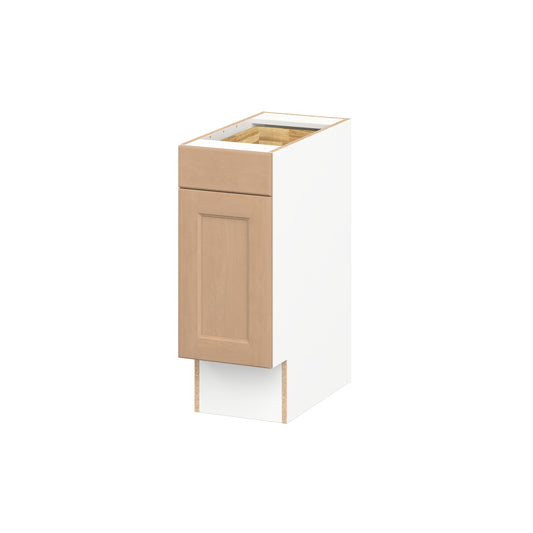 Hugo&Borg Raleigh 12-in W x 32.5-in H x 24.5-in D Sugar Cookie Base Fully assembled Cabinet (Flat Panel Shaker)