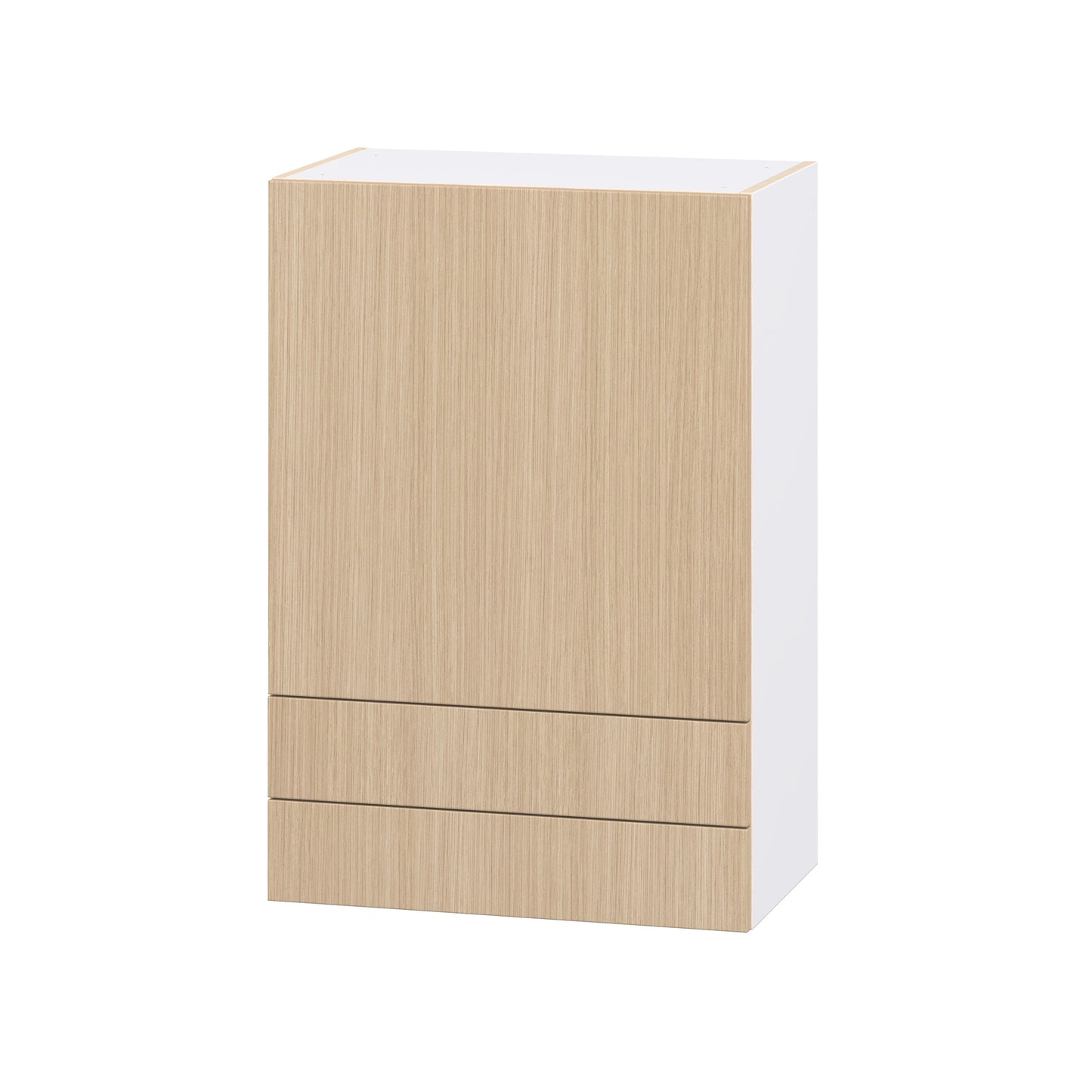 Hugo&Borg Winston 24-in W x 35-in H x 14.75-in D Mojavi Oak 2 -Drawers Wall Fully assembled Cabinet (Flat Panel Slab)