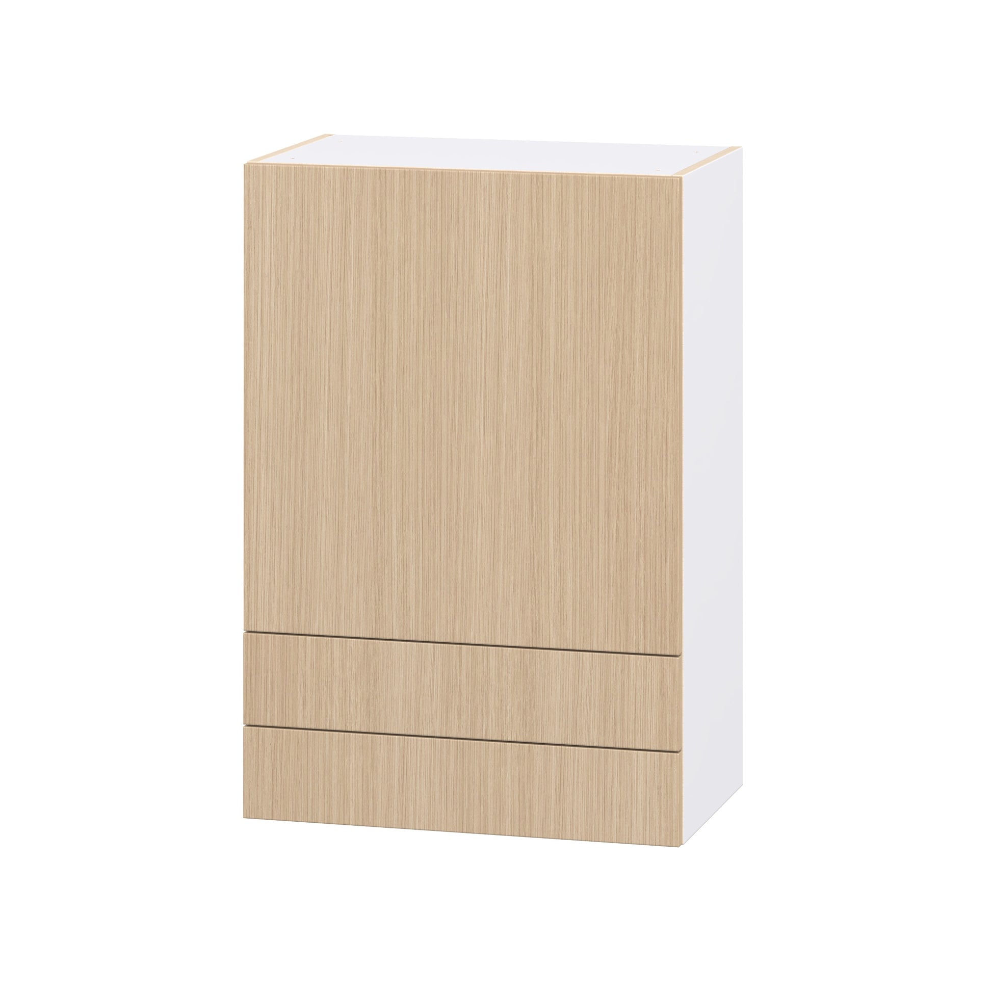 Hugo&Borg Winston 24-in W x 35-in H x 14.75-in D Mojavi Oak 2 -Drawers Wall Fully assembled Cabinet (Flat Panel Slab)