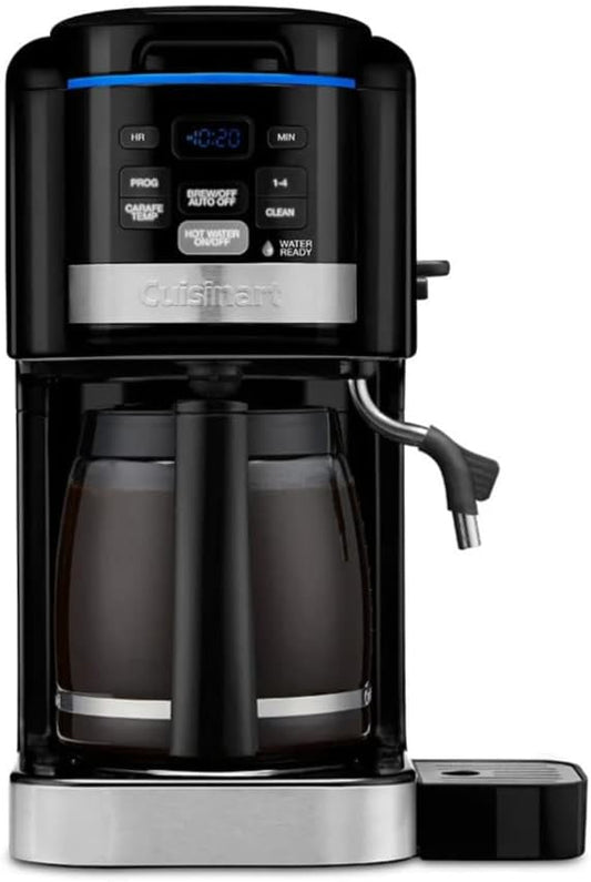 Restored Cuisinart Coffee Plus 12 Cup Coffee Maker & Hot Water System CHW-16 Black Color (Refurbished)