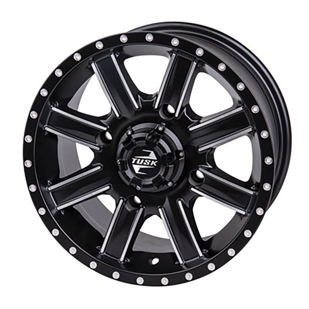 Cascade Wheel 12x7 5.0 + 2.0 Machined/Black 4/137 Compatible With Can-Am Defender HD10 XT-P 2020