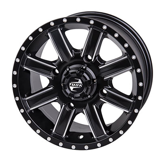 Cascade Wheel 12x7 5.0 + 2.0 Machined/Black 4/137 Compatible With Can-Am Defender HD10 XT-P 2020