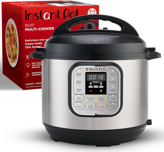7-in-1 Mini Electric Pressure Cooker, Slow Rice Cooker, Steamer, Sauté, Yogurt Maker, Warmer & Sterilizer, Includes Free App with over 1900 Recipes