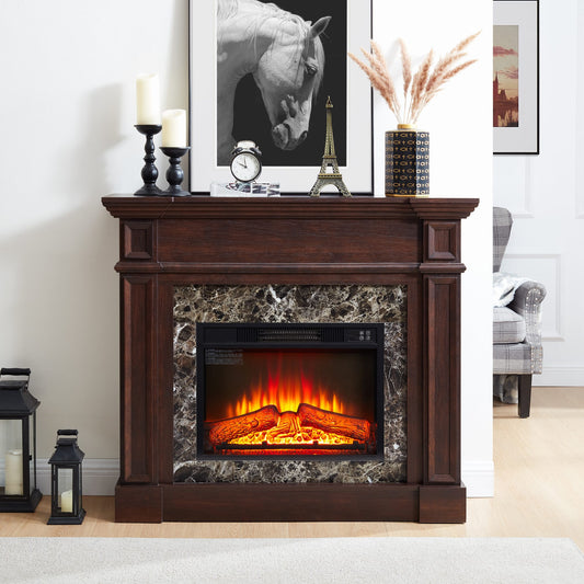 Bella Depot Harmony Farmhouse/Rustic Cherry TV stand ( Accommodates TVs up to 48-in )