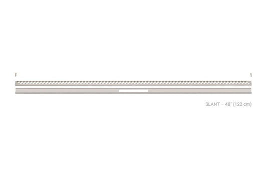 Schluter Systems Kerdi-Line-Vario 48-in Grate Slant Greige