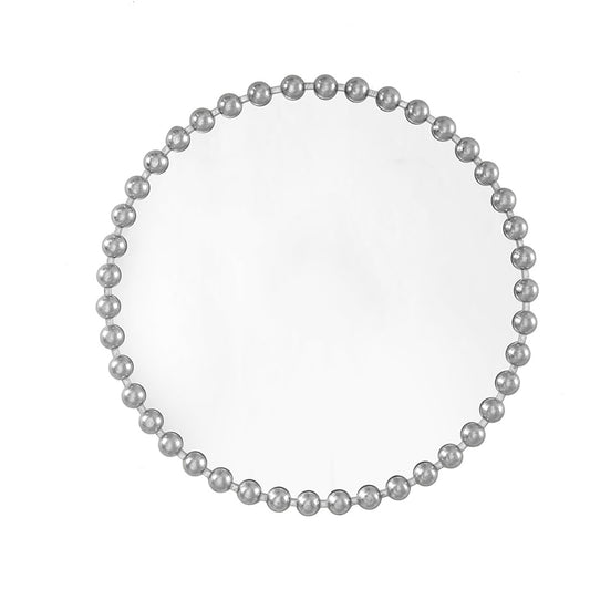 Siavonce 36-in W x 36-in H Round Silver Framed Full Length Wall Mirror