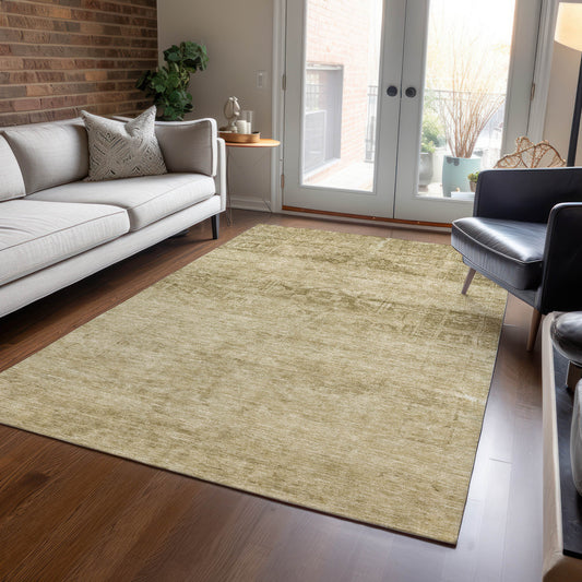 Addison Rugs Chantille ACN1647BG 8 x 10 (ft) Loomed Beige Rectangular Indoor/Outdoor Machine washable Pet Friendly Area rug