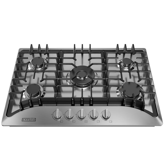 Empava 30-in 5 burners Stainless steel Gas Cooktop
