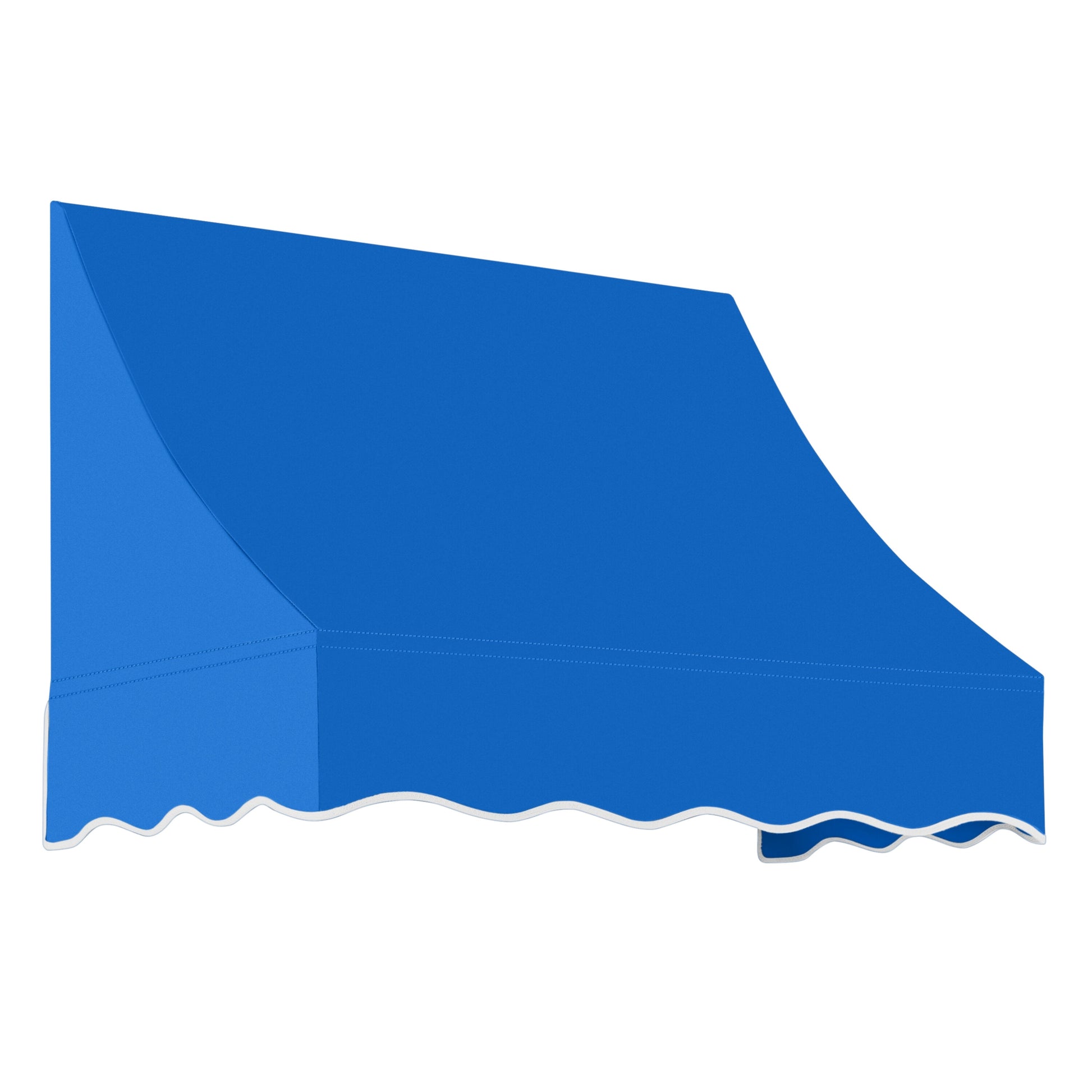 Awntech Nantucket 40.5-in Wide x 36-in Projection x 44-in Height Fabric Bright Blue Solid Fixed Window/Door Awning
