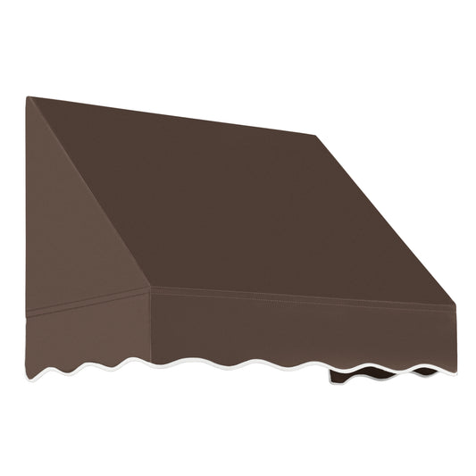 Awntech San Francisco 40.5-in Wide x 36-in Projection x 18-in Height Fabric Brown Solid Fixed Window/Door Awning