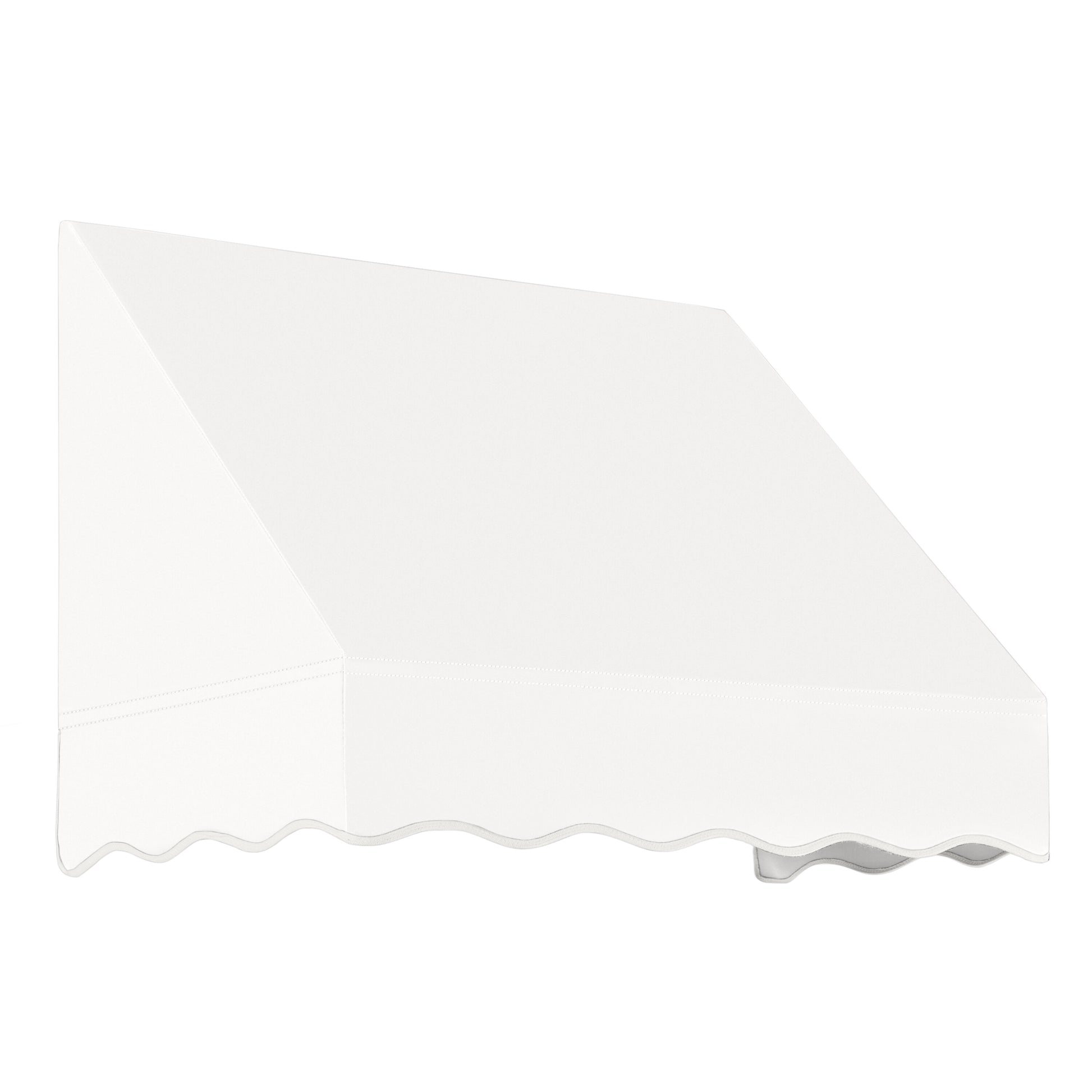 Awntech San Francisco 40.5-in Wide x 42-in Projection x 24-in Height Fabric White Solid Fixed Window/Door Awning