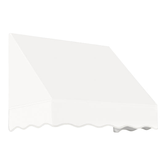 Awntech San Francisco 40.5-in Wide x 42-in Projection x 24-in Height Fabric White Solid Fixed Window/Door Awning