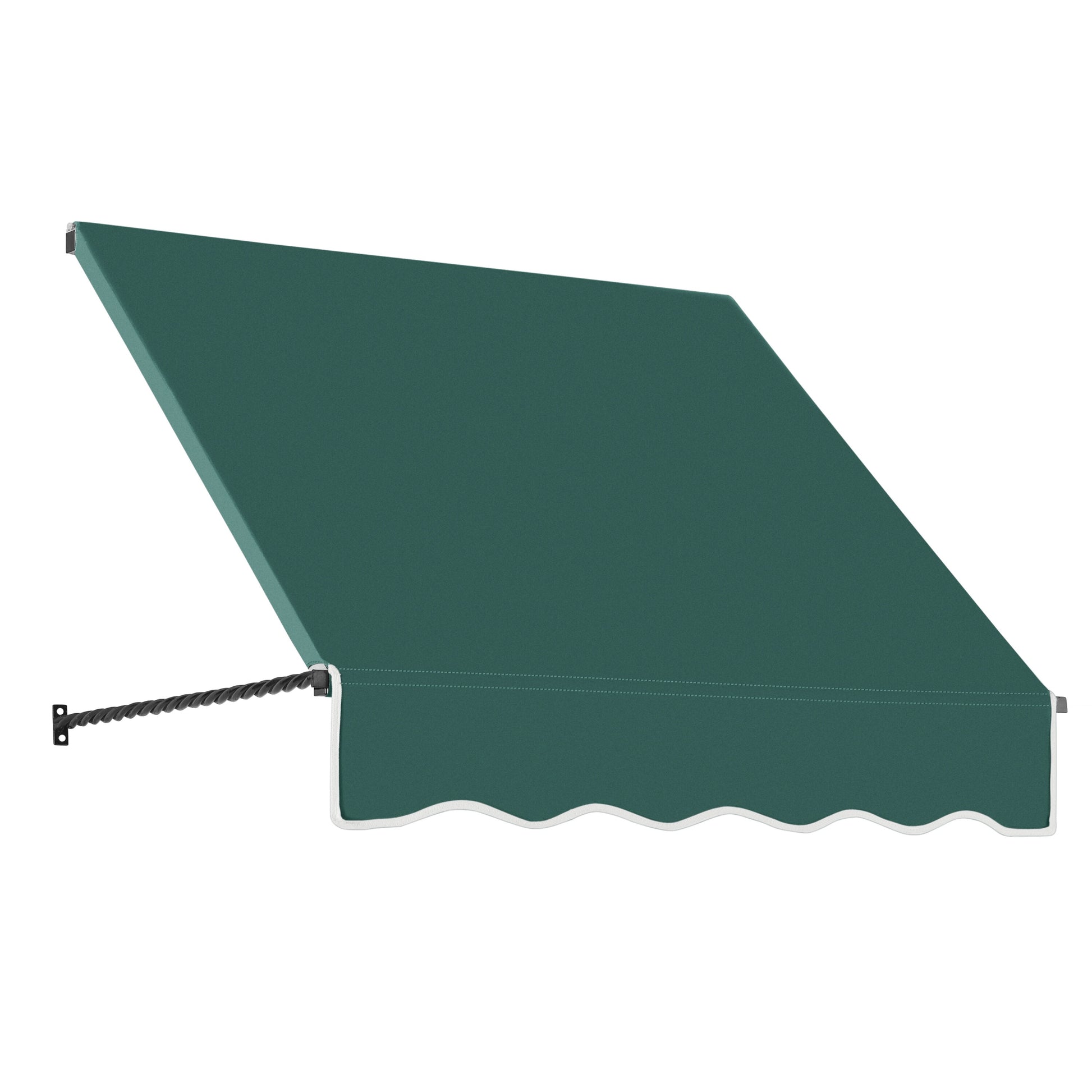 Awntech Santa Fe 40.5-in Wide x 24-in Projection x 31-in Height Fabric Forest Solid Fixed Window/Door Awning