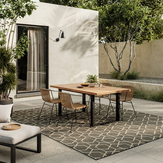 Nourison Home 9 x 12 (ft) Loomed Charcoal Rectangular Indoor/Outdoor Area rug