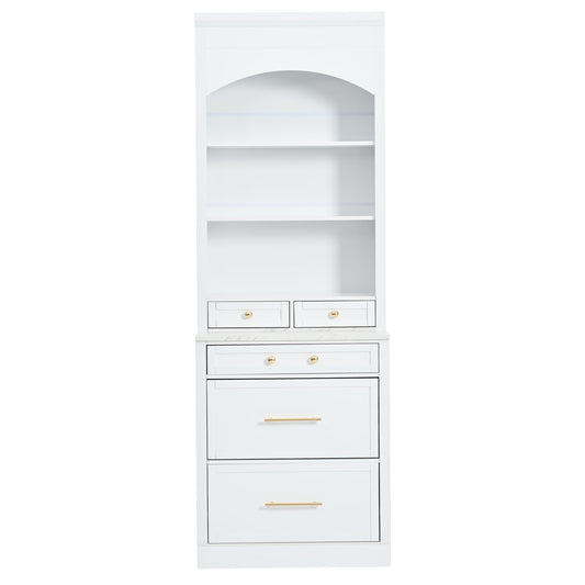 Kahomvis Contemporary/Modern White Pantry