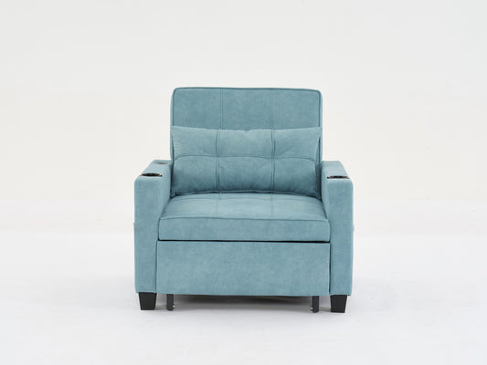 Bybafun Casual Light Green Accent Chair