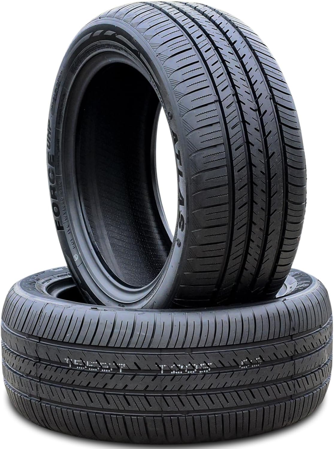 Set of 2 (TWO) Atlas Force UHP All-Season Passenger Car High Performance Radial Tires-205/40R18 205/40/18 205/40-18 86W Load Range XL 4-Ply BSW Black Side Wall UTQG 520AAA