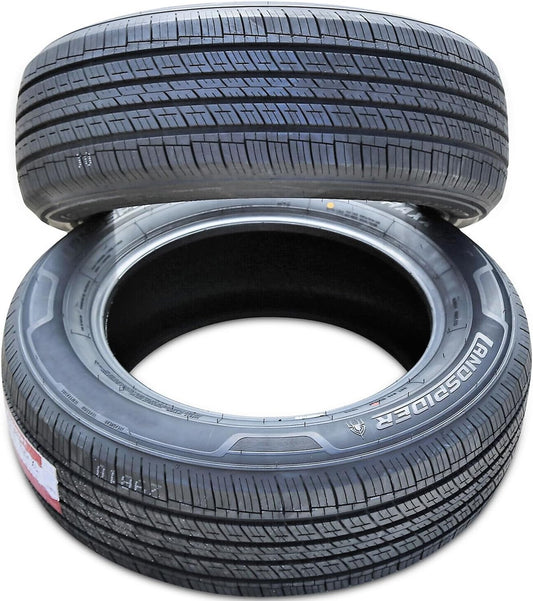 Set of 2 (TWO) Landspider Citytraxx H/T All-Season Truck/SUV Highway Radial Tires-255/70R16 255/70/16 255/70-16 111H Load Range SL 4-Ply BSW Black Side Wall UTQG 480AA