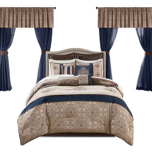 Gracie Mills  Morton 24-Piece Complete Bedroom Makeover Room-in-a-Bag Set