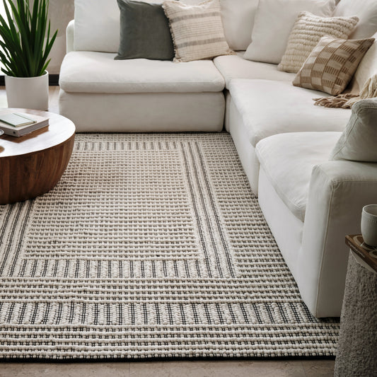 nuLOOM Devon Wool Blend 8ft. x 10ft. Ivory Area Rug