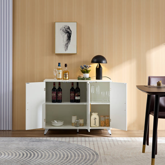 Clihome 39.37-in W 3 -Door White Accent Cabinet