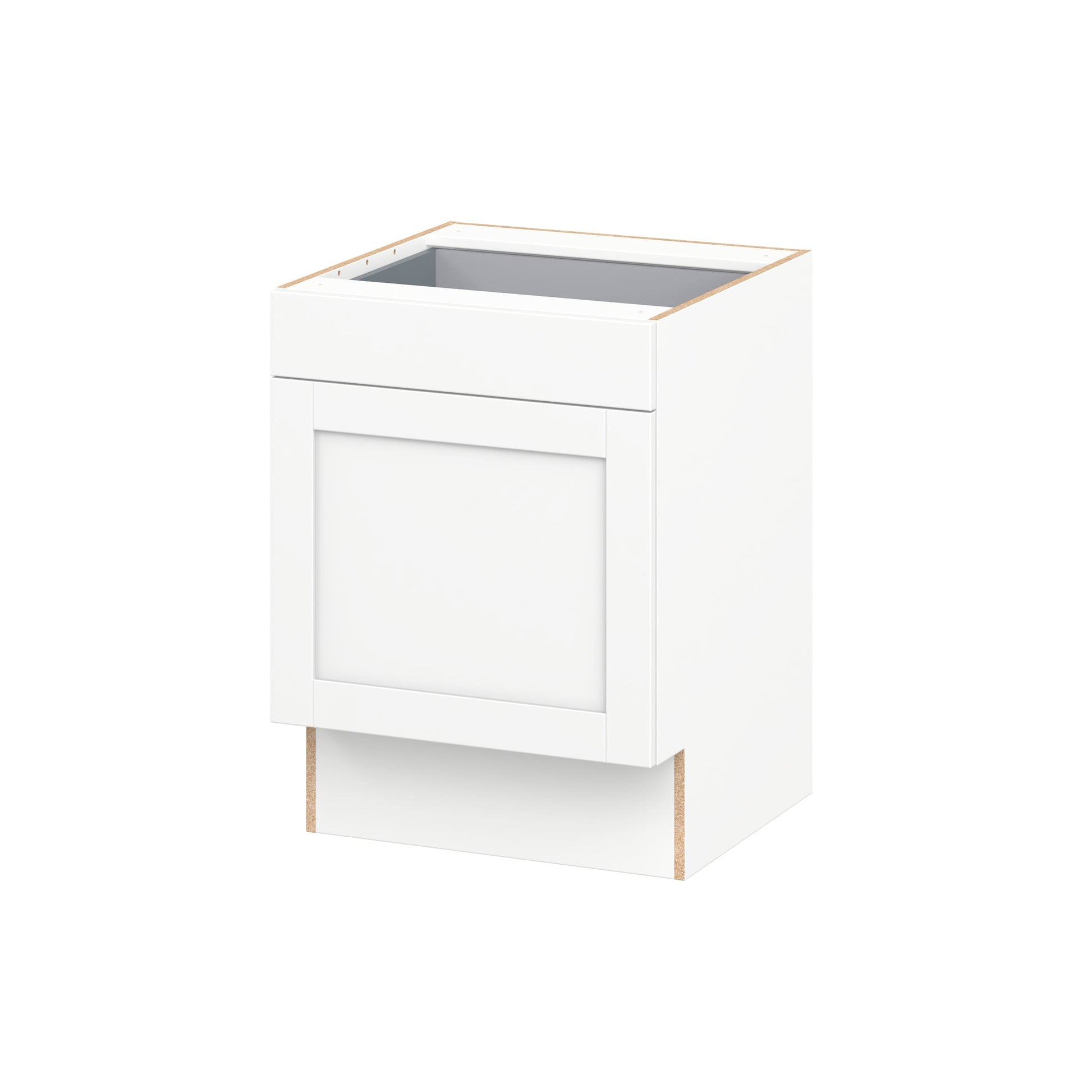 Hugo&Borg Rosemont 24-in W x 32.5-in H x 24-in D Bright White Base Fully assembled Cabinet Recessed Panel
