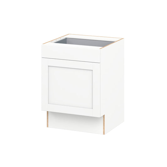 Hugo&Borg Rosemont 24-in W x 32.5-in H x 24-in D Bright White Base Fully assembled Cabinet Recessed Panel