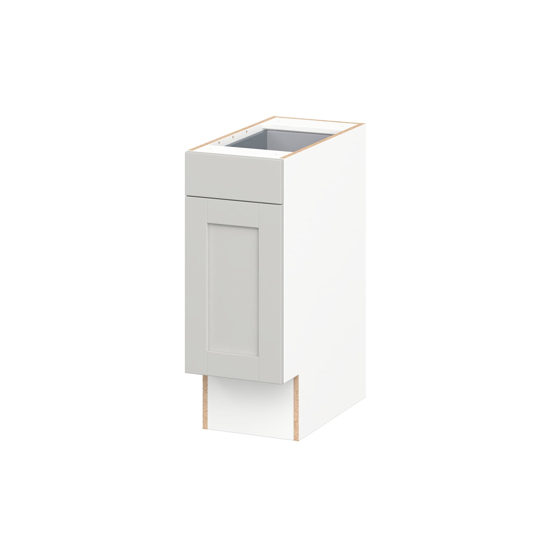Hugo&Borg Charlesberg 12-in W x 32.5-in H x 24-in D Light Gray Base Fully assembled Cabinet Recessed Panel