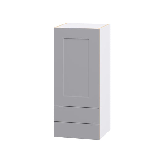 Hugo&Borg Beaumont 15-in W x 35-in H x 14-in D Slate Gray 2 -Drawers Wall Fully assembled Cabinet Flat Panel