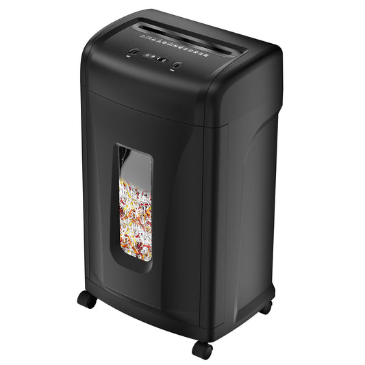Tatayosi Large Commercial Heavy Duty 22-Sheet High Security Paper Shredder with Gallons Pullout Waste Bin