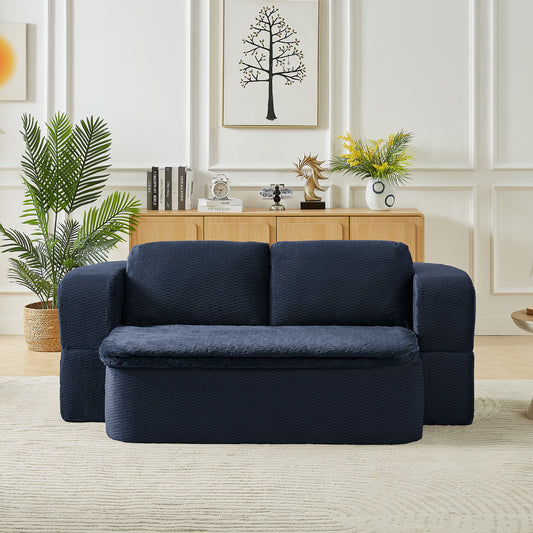 LOVMOR Convertible Sleeper Sofa Modern Folding Futon Floor Foam Compression Sofa Bed Couch for Living Room Bedroom ApartmentConvertible Sleeper