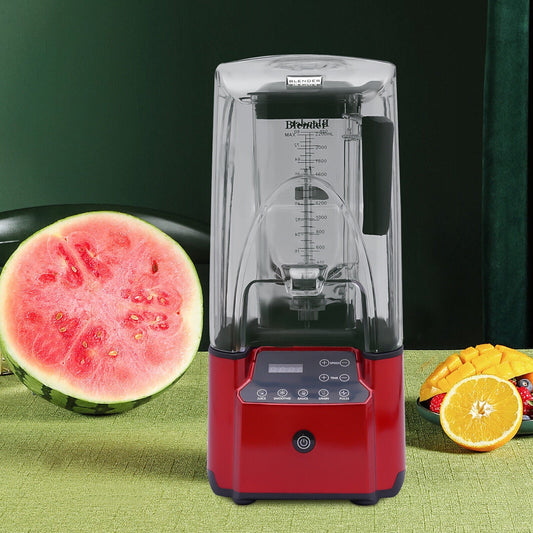 74Oz Countertop Blender 2200W Commercial Soundproof Smoothie Maker Juicer Mixer
