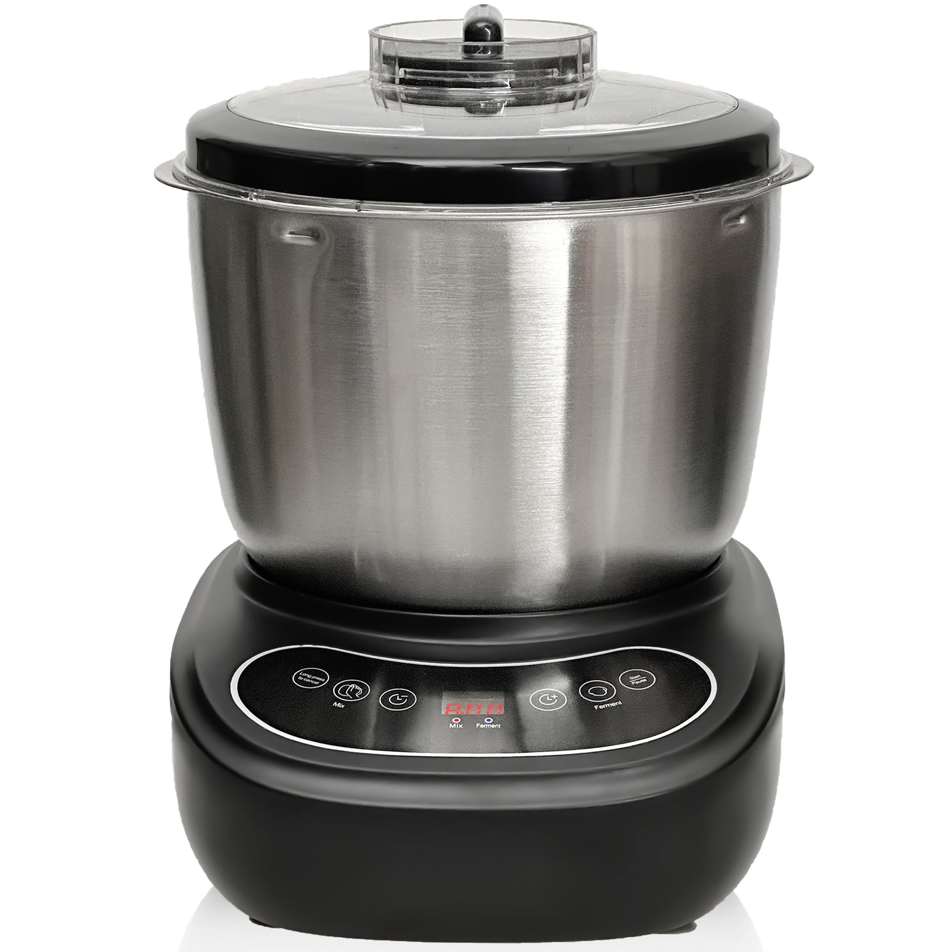 7L Electric Dough Mixer for Bread and Pizza Dough, Dough Maker Featuring a Ferment Function.304 Stainless Steel Whisk and a Top Small Window for Easy Add Water and Seasoning(Black?