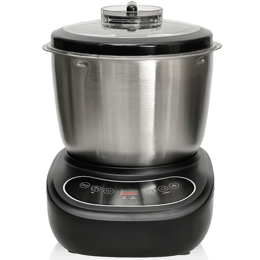 7L Electric Dough Mixer for Bread and Pizza Dough, Dough Maker Featuring a Ferment Function.304 Stainless Steel Whisk and a Top Small Window for Easy Add Water and Seasoning(Black?