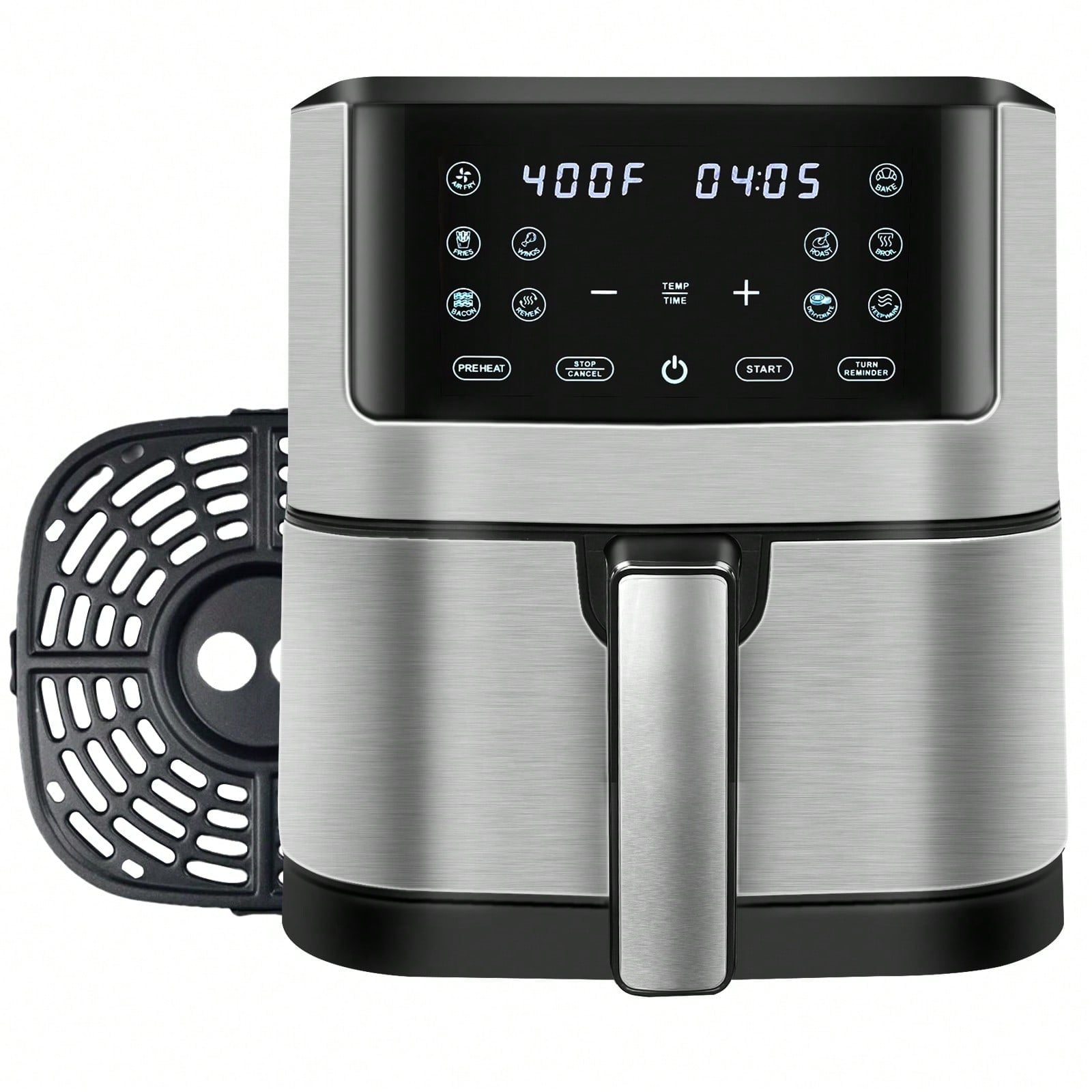8.5 QT Large Air Fryer, 10 In 1 Touch Screen, 1700W Air Fryer Oven With 360° Air Circulation, Airfryer Toaster Oven Food Warmer, Adjustable Timer & Temperature And Nonstick Basket For Oil Less Or Low
