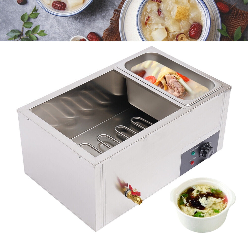 850W Stainless Steel Commercial Electric Food Warmer 3*7L Buffet