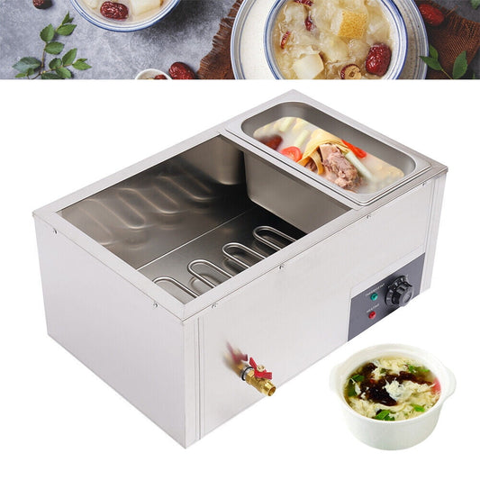 850W Stainless Steel Commercial Electric Food Warmer 3*7L Buffet