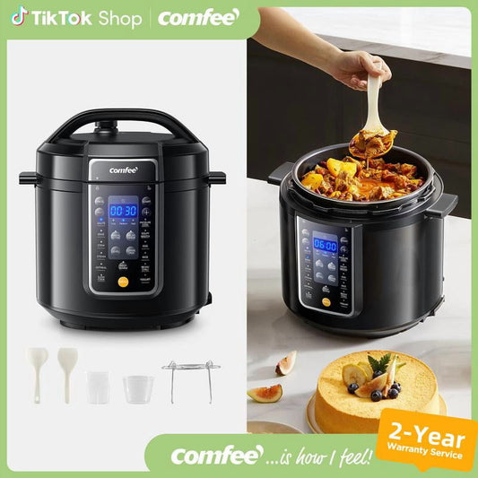 9-in-1 Electric Pressure Cooker Olla de Presion 6QT Slow Rice Cooker 14 Presets Instant Multi Cooker