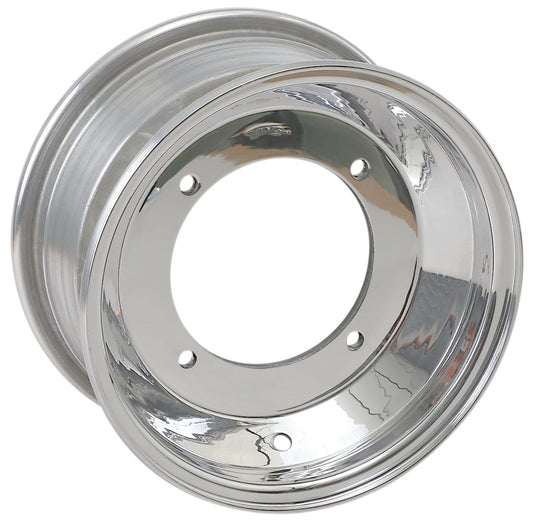 AMS Spun Polished Aluminum Front Wheel/Rim 10x5 4/144 3+2 (261-105144P3)